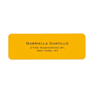 Creative Yellow Color Plain Elegant Simple