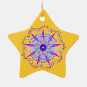 Creativity8 Star Ceramic Tree Decoration