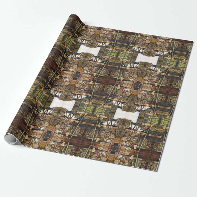 Creativity Glimmer All the Brighter Wrapping Paper (Unrolled)