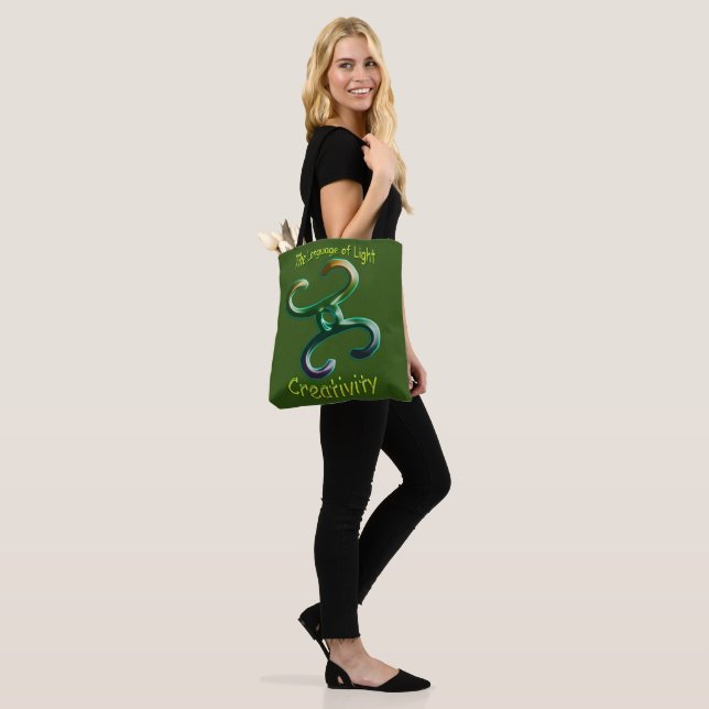 Creativity Heart Chakra Symbol Tote Bag (On Model)