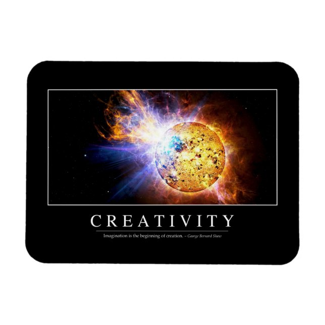 Creativity: Inspirational Quote Magnet (Horizontal)