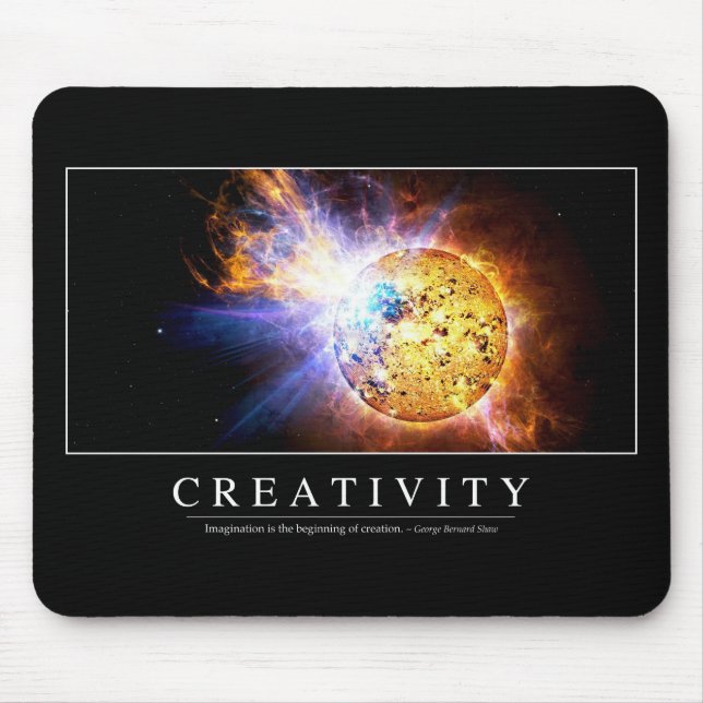 Creativity: Inspirational Quote Mouse Pad (Front)