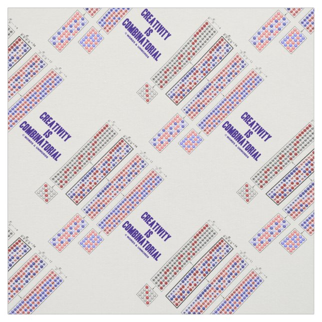 Creativity Is Combinatorial Permutations Fabric (Swatch)