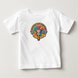 Creativity Is My Superpower Cute Paintbrush Palett Baby T-Shirt