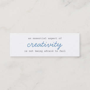 creativity mini cards script