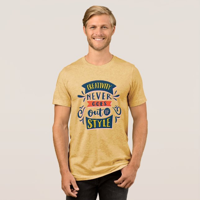 Creativity Never Fades - Vintage Tri-Blend Shirt (Front Full)