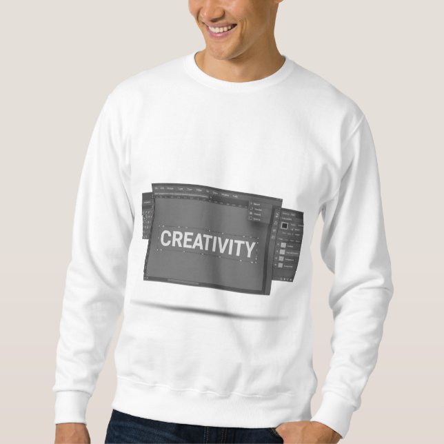 CREATIVITY – Photoshop Interface Inspired Design Sweatshirt (Front)