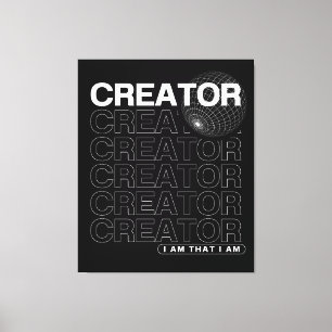 Creator Affirmation Typography Canvas Print