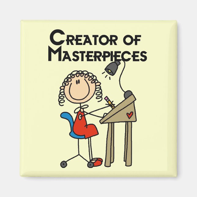 Creator of Masterpieces Tshirts and Gifts Magnet (Front)