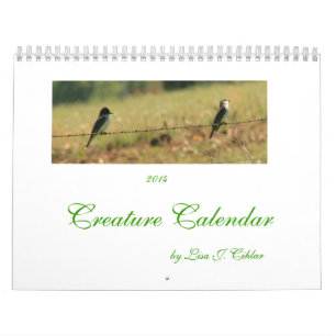 Creature Calendar 2014 beasts and birds