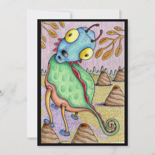 Creature Feature Art Card From Denis Gaston Art (Front)