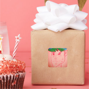 Creature Features Animation Square Stickers