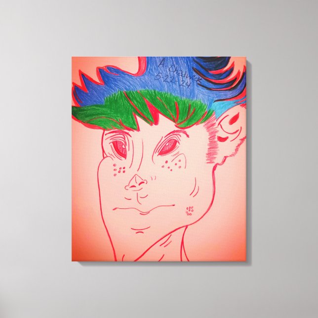 Creature Features Animation Stretched Canvas Print (Front)