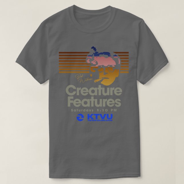 Creature Features w Bob Wilkins T-Shirt (Design Front)