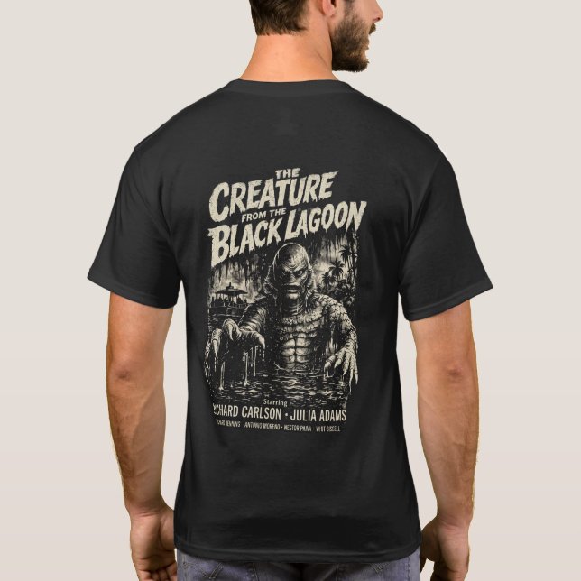 Creature from the Black Lagoon Horror Movie Shirt (Back)