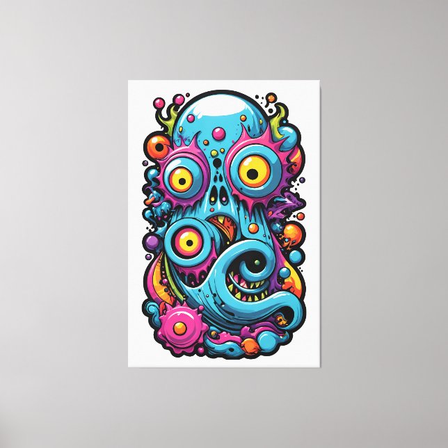 Creature From the Memphis Design Group Lagoon Canvas Print (Front)