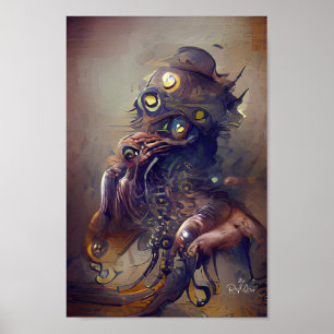CREATURE SHOW fantasy art illustration poster