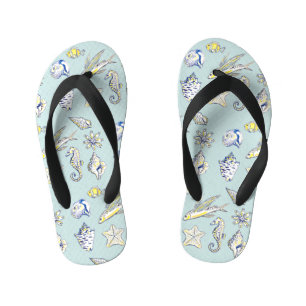 Creatures fom the ocean kid's jandals