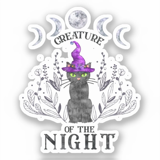 Creatures of the Night – Halloween Black Cat (Front)