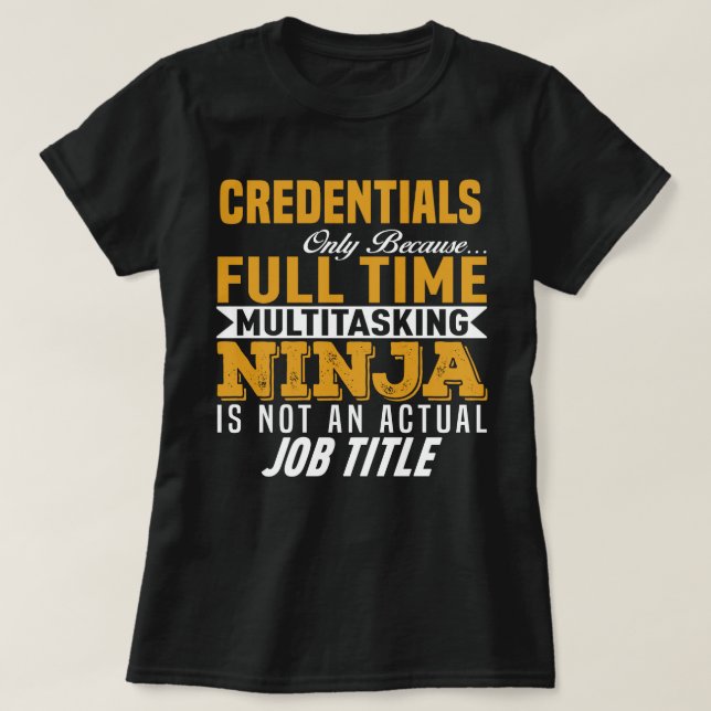 Credentials T-Shirt (Design Front)