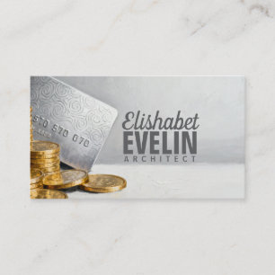 Credit Card and Gold Coins g678