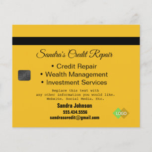 Credit Card Black and Gold