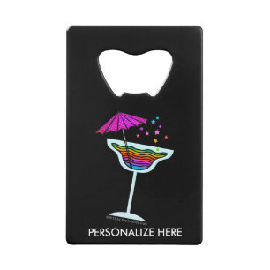 CREDIT CARD BOTTLE OPENER - MARGARITA DESIGN