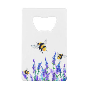 Credit Card Bottle Opener with Flying Bees