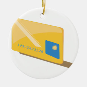 Credit Card Ceramic Tree Decoration