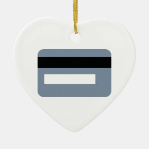 Credit card ceramic tree decoration