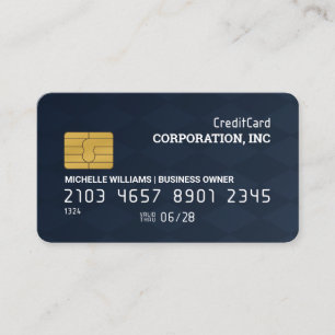 Credit Card Chequered Background
