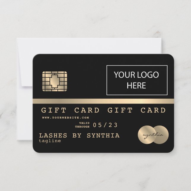 Credit Card Gift Card Certificate Add Logo (Front)