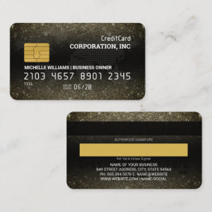 Credit Card   Glitter Sparkle