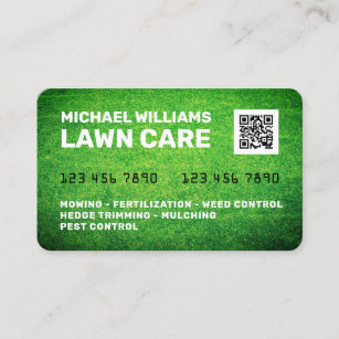 Credit card lawn grass faux texture 
