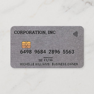 Credit Card Linen Background