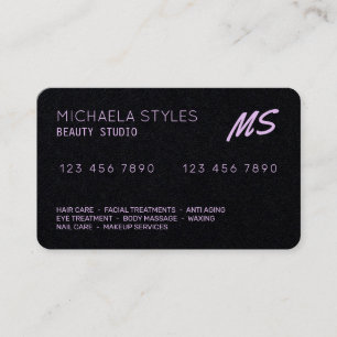 Credit card looks inspired pink black