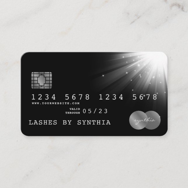 Credit Card Style Silver (Front)