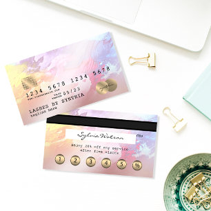 Credit Card Styled abstract art loyalty card