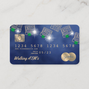 Credit Card Styled ATM money cash