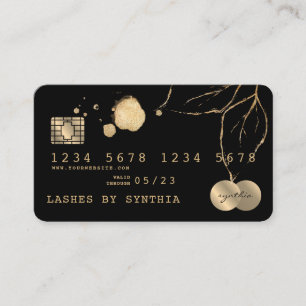 Credit Card Styled Black Gold