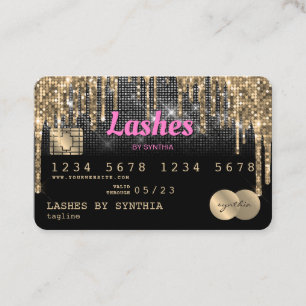 Credit Card Styled Dripping Gold