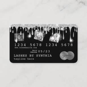 Credit Card Styled Dripping Gold Diamonds