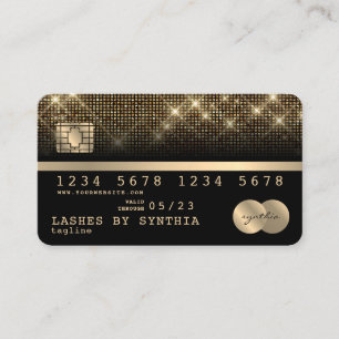 Credit Card Styled Gold and Black