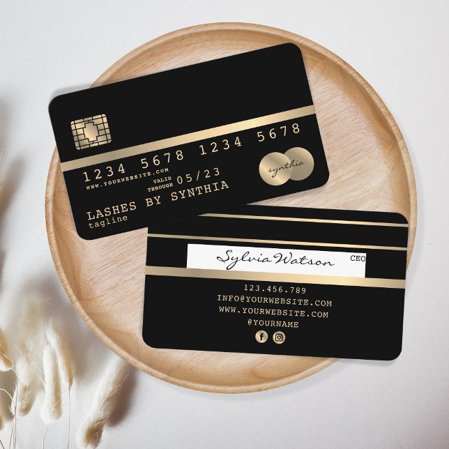 Credit Card Styled Gold and Black (Creator Uploaded)