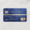 Credit Card Styled Gold and Navy add your name