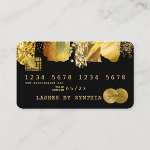 Credit Card Styled Gold Foil Brush