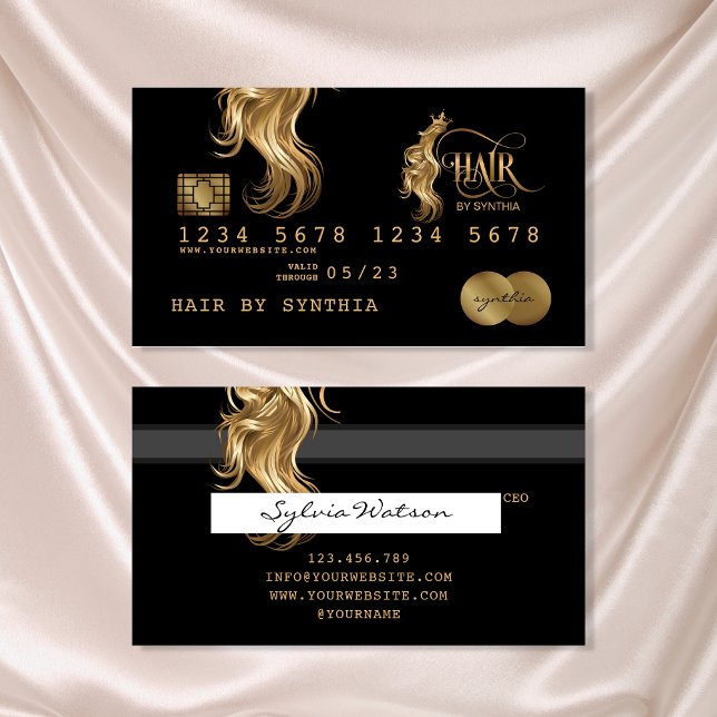Credit Card Styled Gold Hair Stylist (Creator Uploaded)