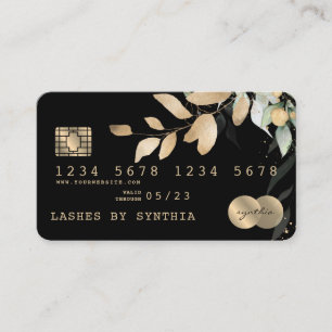 Credit Card Styled Greenery Floral