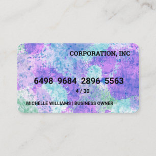 Credit Card Tie Dye Background