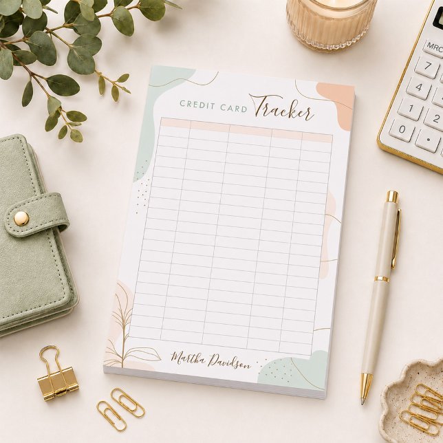 Credit Card Tracker Notepad Budget Planner (Creator Uploaded)